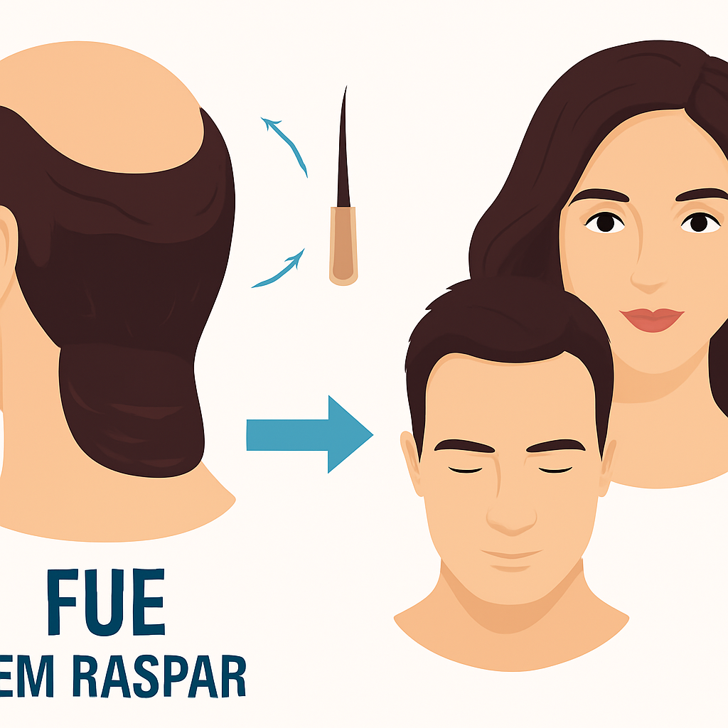 Transplante Capilar FUE Sem Raspar: A Solução Discreta para Recuperar a Confiança