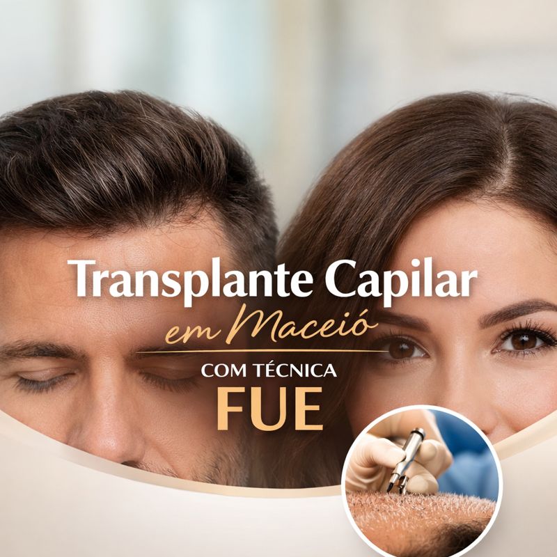 Transplante capilar em Maceió: referência, técnica FUE e resultados naturais